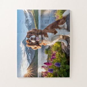 Beautiful Puzzle Cavalier Dog