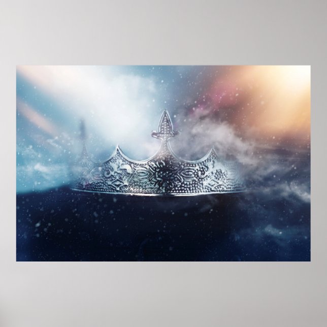Beautiful queen and king crown poster (Front)