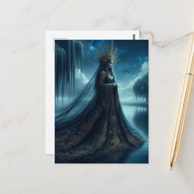 Beautiful Queen of the Night Postcard (Front/Back In Situ)