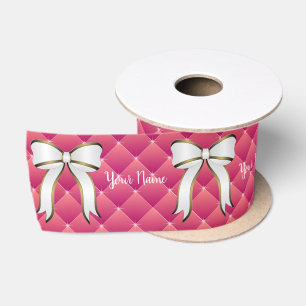 Beautiful Quilted Pattern with Ribbon Graphics