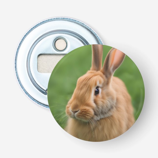 Beautiful Rabbit Bottle Opener (Front)