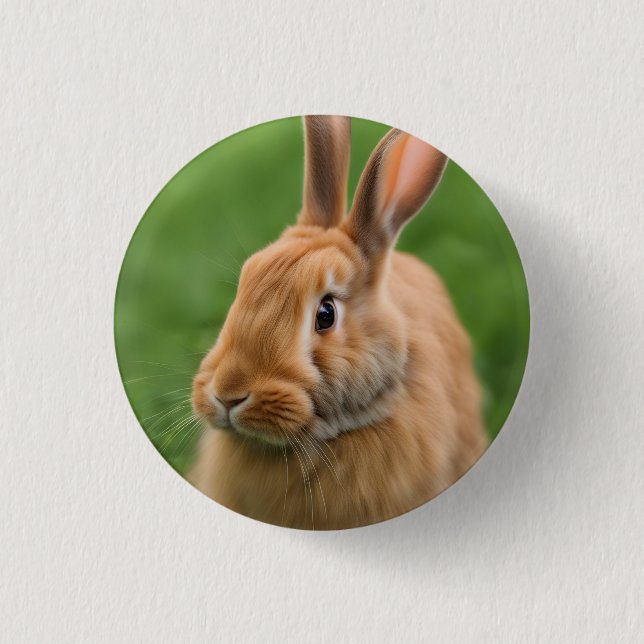 Beautiful Rabbit Button (Front)