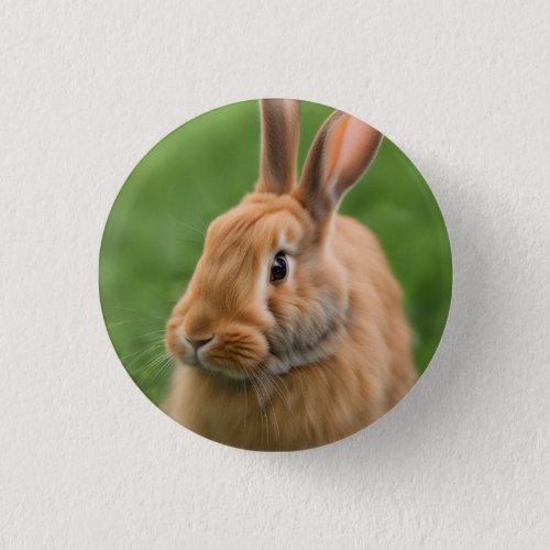 Beautiful Rabbit Button