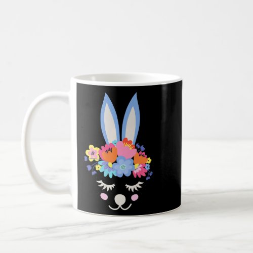 Beautiful Rabbit Girl Bunny Egg Hunt Religion Spri Coffee Mug