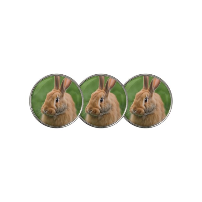 Beautiful Rabbit Golf Ball Marker (3 Up)