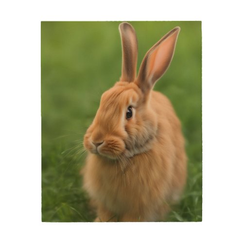 Beautiful Rabbit Wood Wall Art