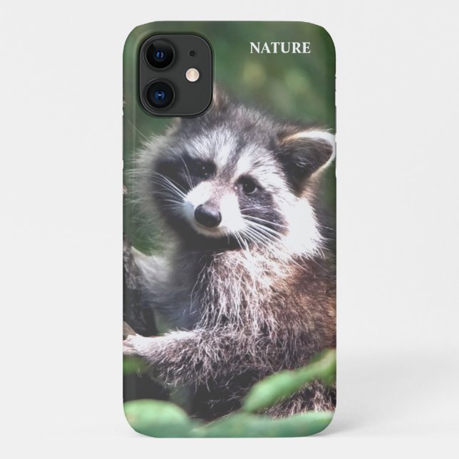 Beautiful raccoon on the jungle Case-Mate iPhone case (Back)