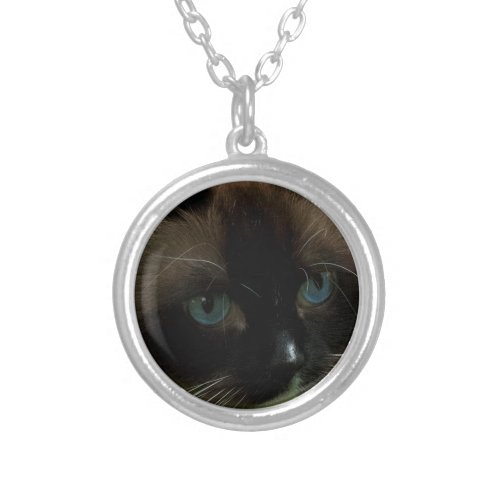 Beautiful Ragdoll Cat Silver Plated Necklace