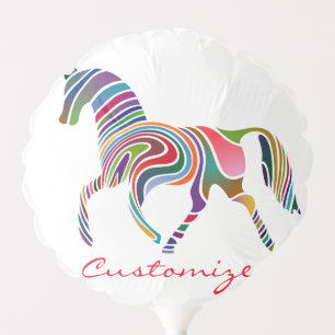Beautiful Rainbow Color Horse Thunder_Cove Balloon