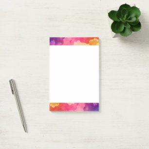 Beautiful Rainbow Colors Abstract Design Post-it Notes