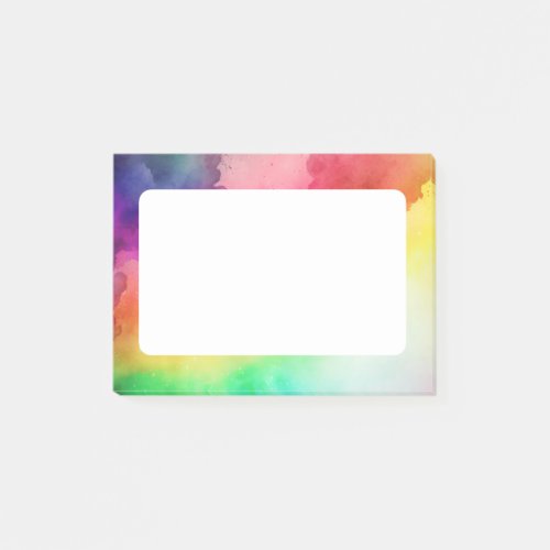 Beautiful Rainbow Colors Abstract Design Post_it Notes