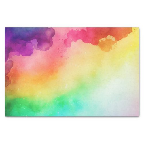 Beautiful Rainbow Colors Abstract Design Tissue Paper