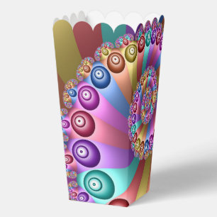Beautiful Rainbow Colors Abstract Fractal Art Favor Boxes