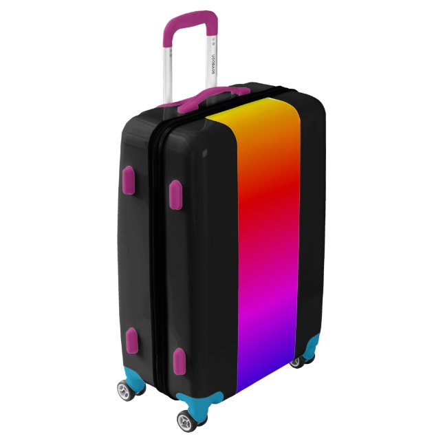 Beautiful Rainbow Colors Luggage (Rotated Left)