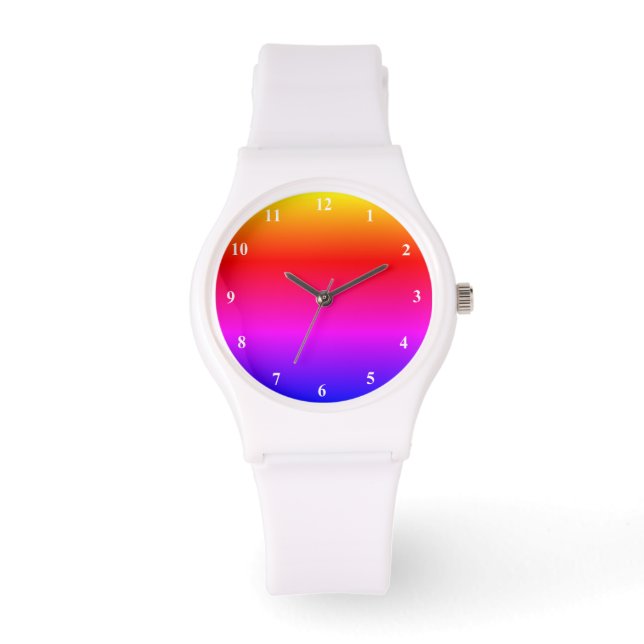 Beautiful Rainbow Colors Watch (Front)