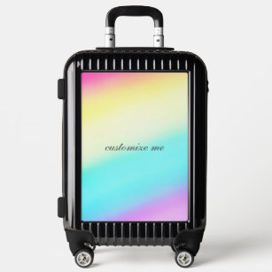 Beautiful Rainbow Gradient Personalized Luggage