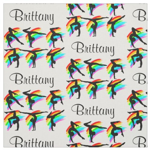 BEAUTIFUL RAINBOW GYMNASTICS FABRIC