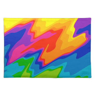 Beautiful Rainbow of Colors Cloth Placemat