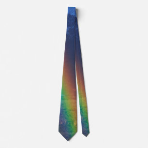 Beautiful Rainbow Photo Neck Tie