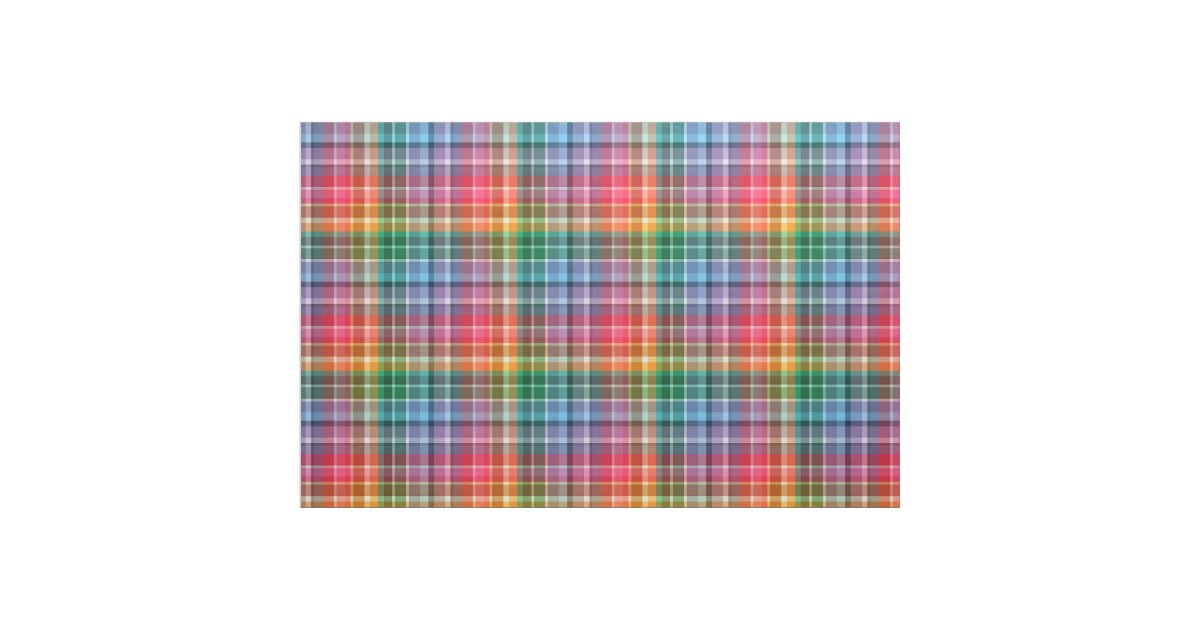 Beautiful Rainbow Plaid Fabric  Plaid fabric, Beautiful rainbow, Fabric