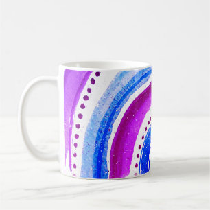 Beautiful Rainbow Purple And Blue Coffee Mug