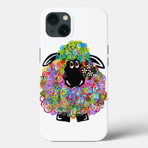 Beautiful Rainbow Sheep Of The Family iPhone 13 Case