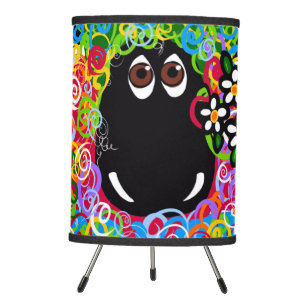 Beautiful Rainbow Sheep Of The Family Tripod Lamp