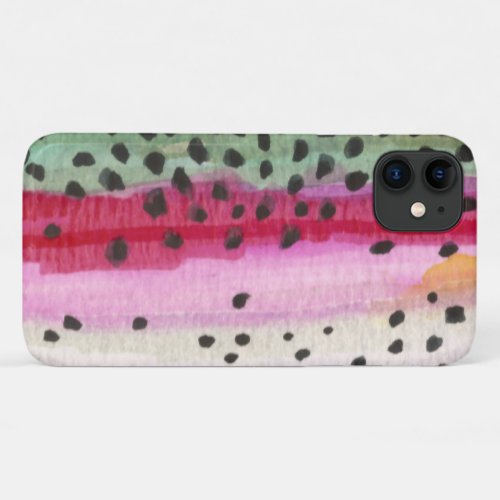 Beautiful Rainbow Trout Skin iPhone 11 Case