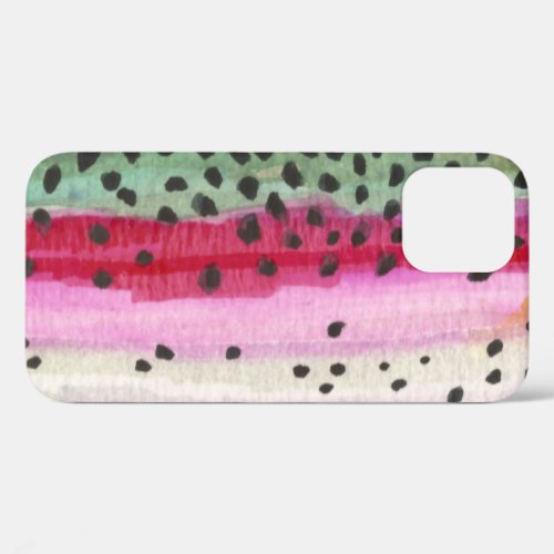 Beautiful Rainbow Trout Skin for Fly Fishing iPhone 12 Case