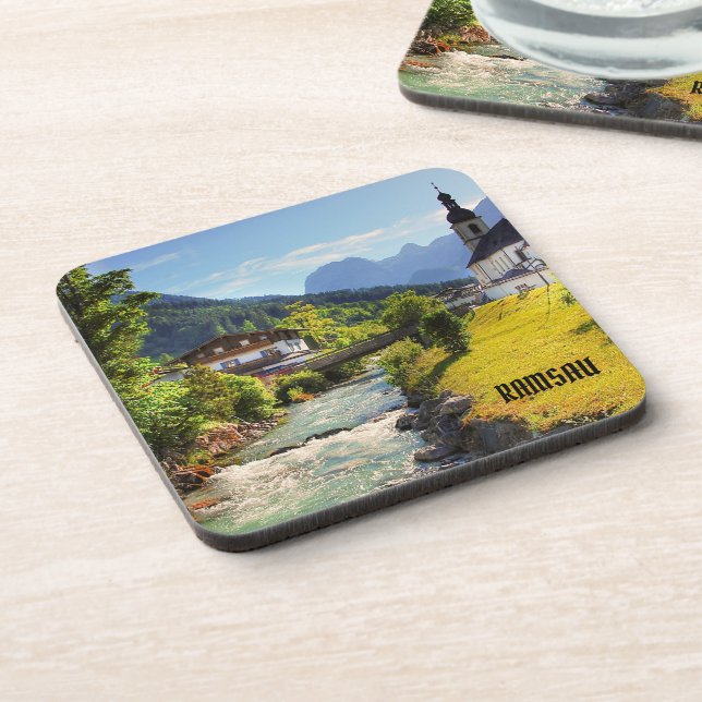 Beautiful Ramsau  Beverage Coaster (Left Side)