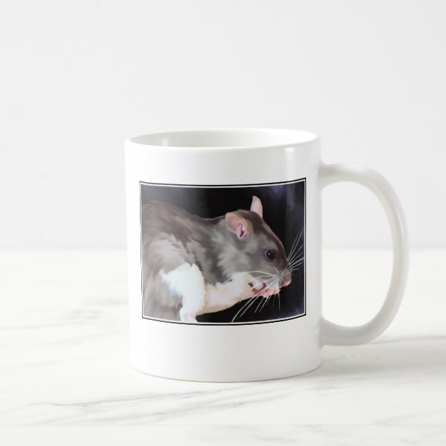 Beautiful Rat Painting Coffee Mug (Right)