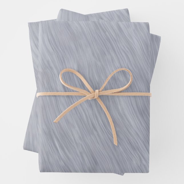 Beautiful Real Gray White Marble Classic Design Wrapping Paper Sheets (In situ)
