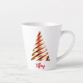 Beautiful Red and Gold Christmas Tree
