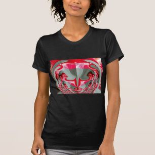 beautiful Red ash gray geometric motif ART design T-Shirt