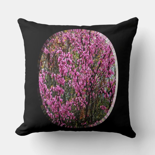 Beautiful Red Bud tree...... Throw Pillow (Front)