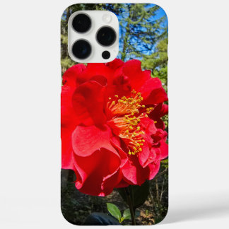 beautiful red Camellia flowers at Descanso Gardens iPhone 16 Pro Max Case
