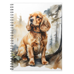 BEAUTIFUL RED COCKER SPANIEL DOG NOTEBOOK