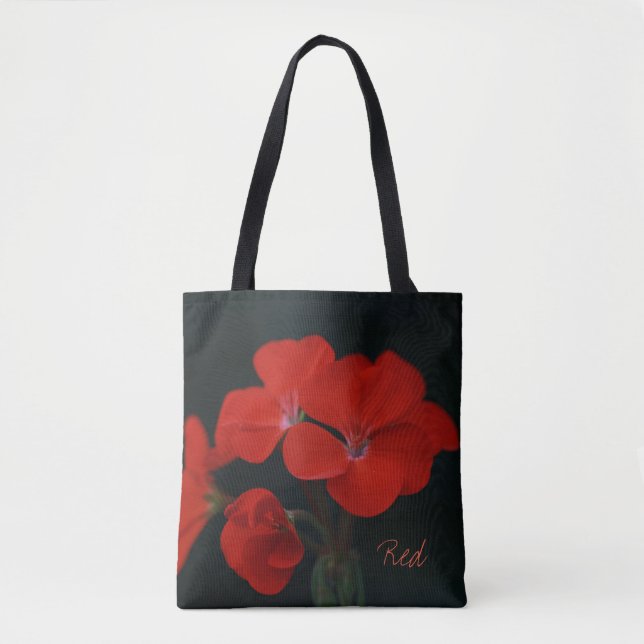 Beautiful Red Flowers Tote Bag (Front)