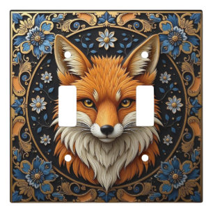 Beautiful Red Fox Design Light Switch Cover