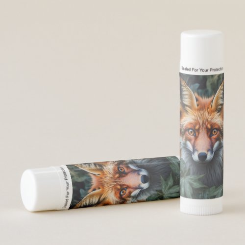 Beautiful Red Fox in Forest Portrait Golden Eyes Lip Balm