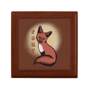 Beautiful Red Foxy Fox Jewelry Box