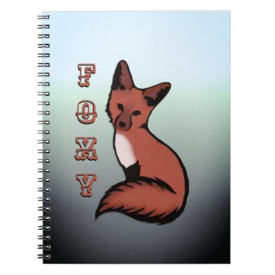 Beautiful Red Foxy Fox Notebook