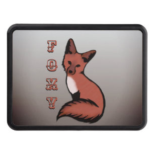 Beautiful Red Foxy Fox Tow Hitch Cover