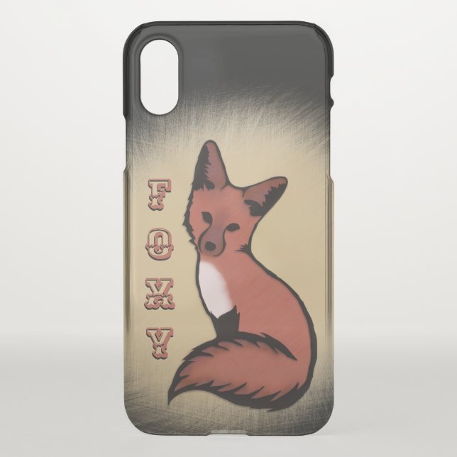 Beautiful Red Foxy Fox Uncommon iPhone Case (Back)