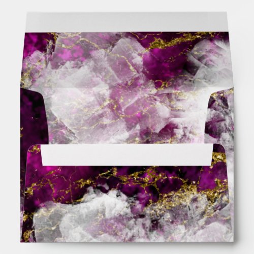 Beautiful Red Garnet Crystal Geode  Envelope