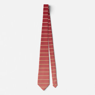 Beautiful Red-Gold Elegant Neck Tie