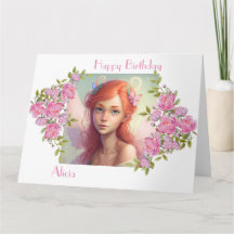 Beautiful Red Head Fairy girl.