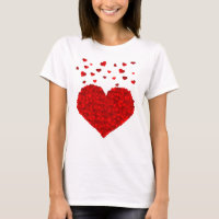 Beautiful Red Heart Valentine's Day T-Shirt