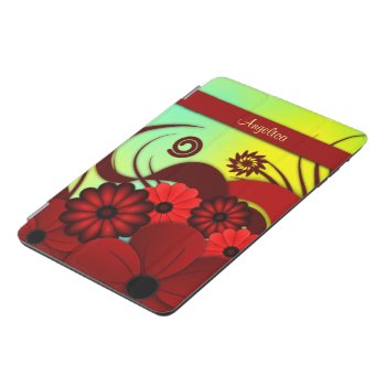 Beautiful Red Hibiscus Floral  Ipad Mini Cover by sunnymars at Zazzle