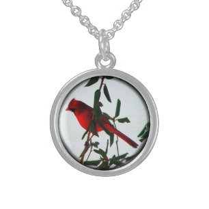 Beautiful Red Northern Cardinal Necklace